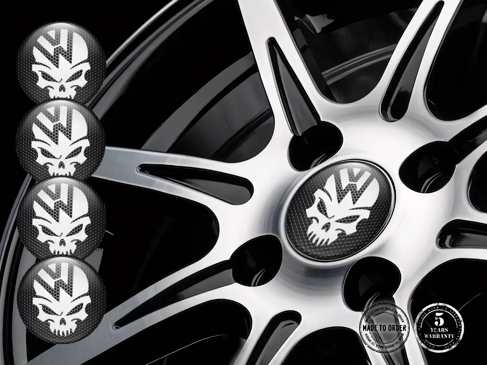 VW Pegatinas Resina Bombadas Edición Etiquetas de Lujo